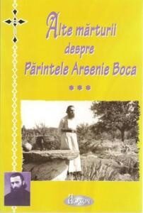 Coperta cărții „Alte mărturii despre Părintele Arsenie Boca (vol. 3)”