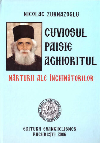 Coperta cărții „Cuviosul Paisie - Mărturii ale închinătorilor”