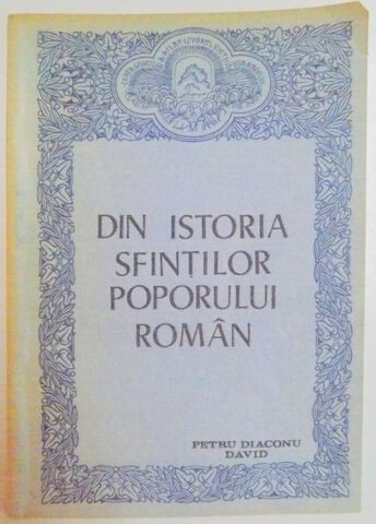 Coperta cărții „Din istoria Sfinților poporului român”