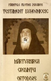 Coperta cărții „Mărturisirea Credinței Ortodoxe. Testament duhovnicesc”
