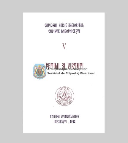 Coperta cărții „Patimi și Virtuți (V)”