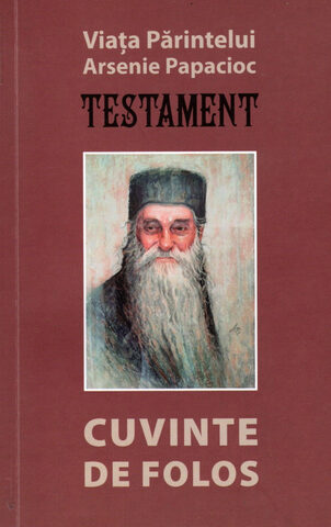 Coperta cărții „Testament. Cuvinte de folos”