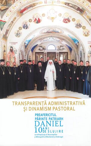 Coperta cărții „Transparență administrativă și dinamism pastoral”