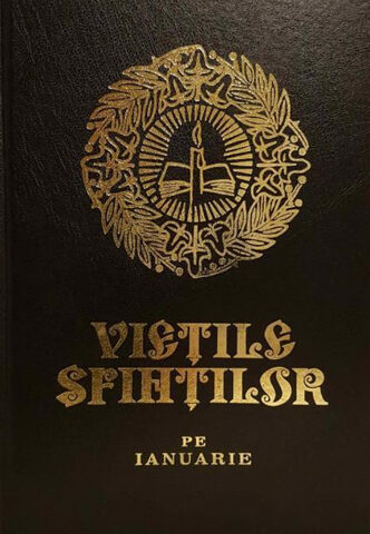 Coperta cărții „Viețile Sfinților pe luna Ianuarie”